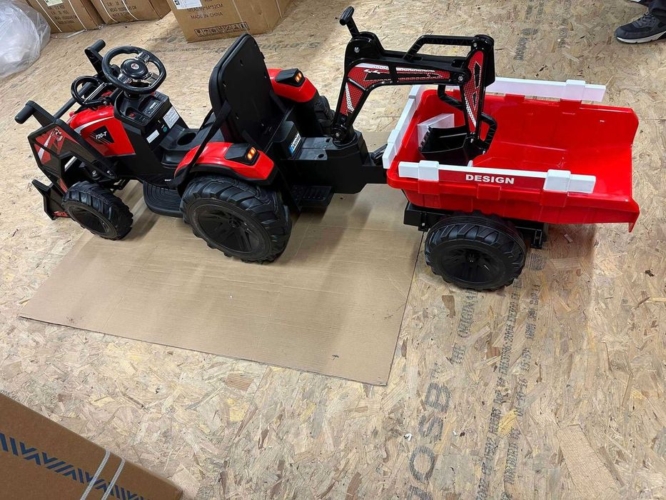 Wielki traktorek KOPARKA SX2068 24V 400W dla dzieci auto na akumulator