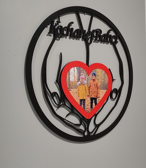 Obraz serce na dłoniach ze zdjęciem