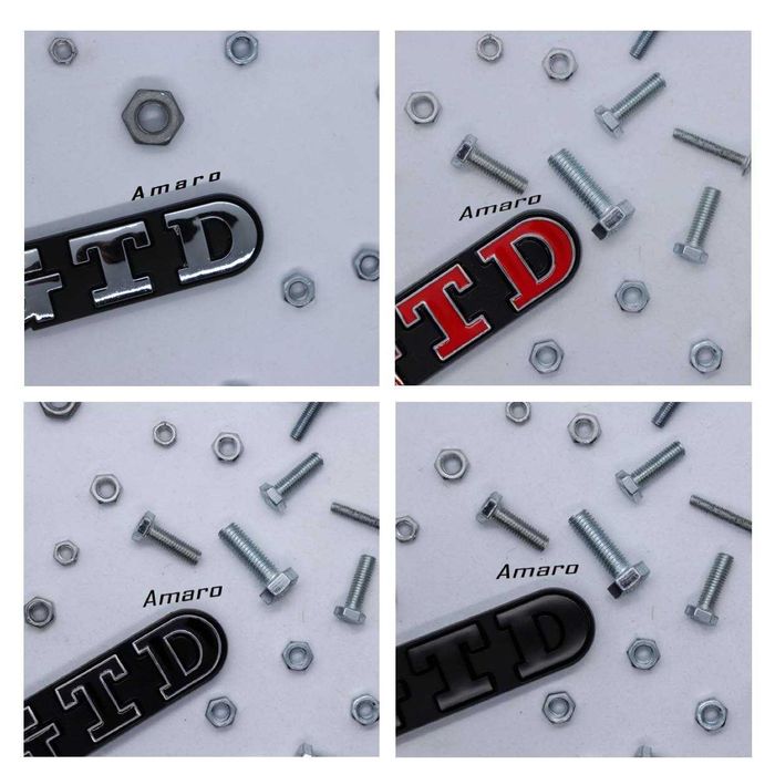 Simbolo/Logo GTD para Volkswagen Golf/Grelha (4 Cores)|NOVOS
