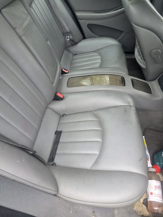 Fotele Komplet Skóry Mercedes CLS W219 Grzane Szare Kanapa