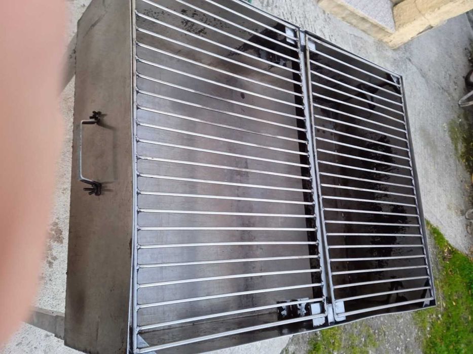 Assador INOX de 2mm de carvão de grelhas estáticas