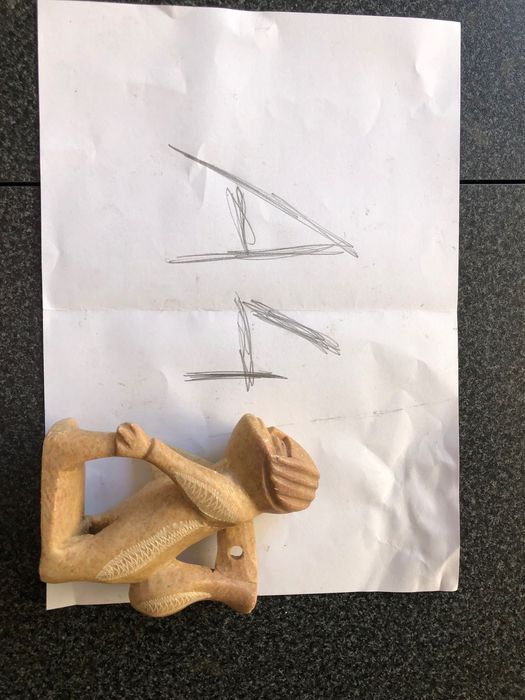 Estatueta artesanato africano