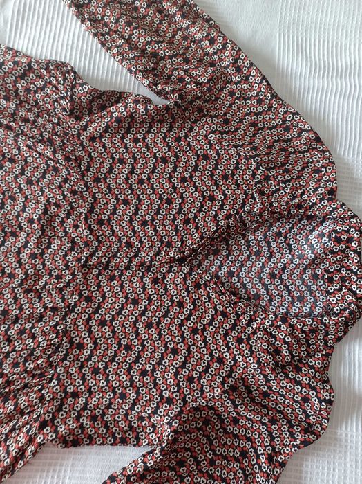 Vestido midi solto da Zara tamanho L