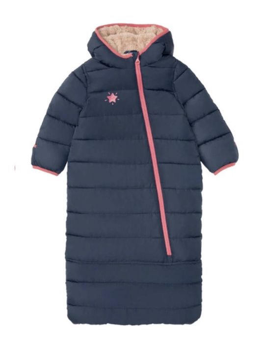 Зимний конверт комбинезон lupilu для девочки на 6-12 мес.