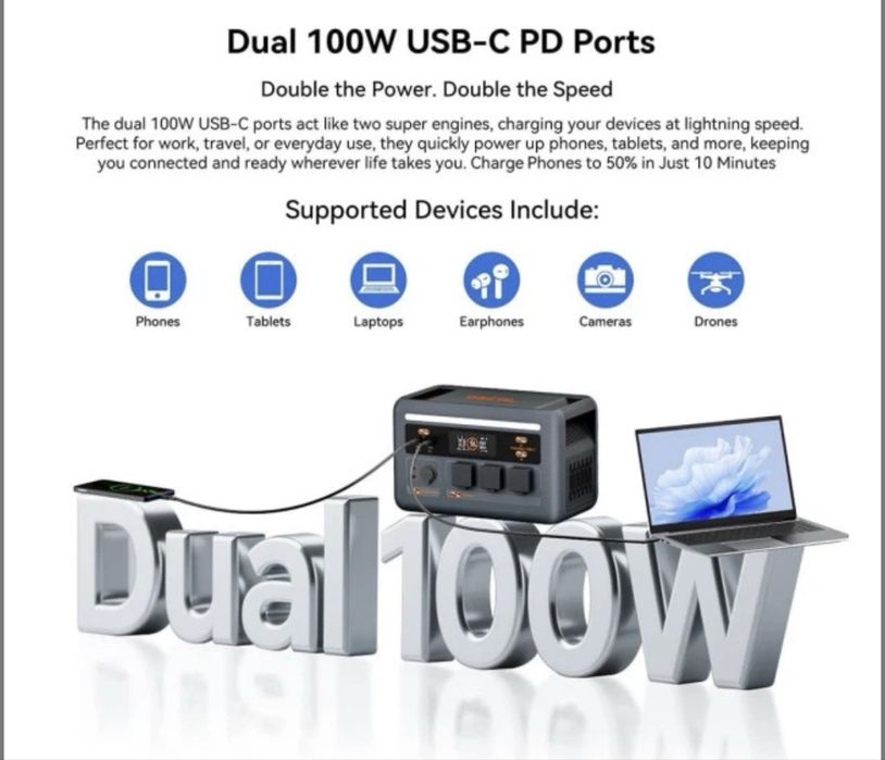Зарядна станція oscal power max 1800se 1000wh