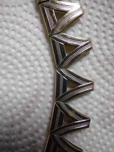Piękny naszyjnik złoto double Art Deco