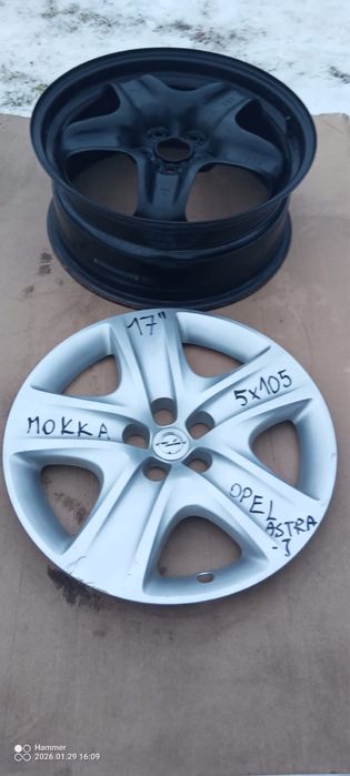 Felgi stalowe 16”, 17" 5x105 Opel Astra-J, Mokka