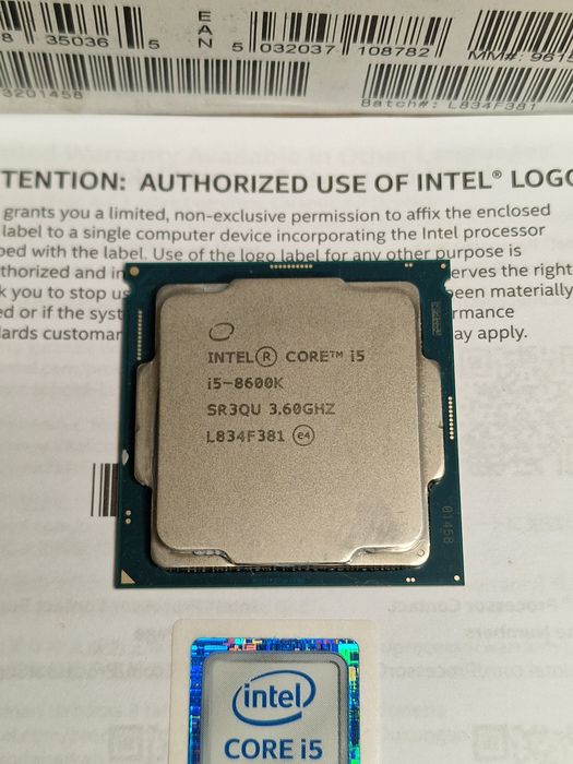 Intel Core i5-8600K (6 Cores até 4.30GHz) - Excelente Estado