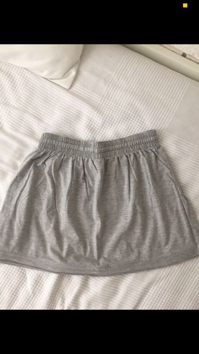 Szara spódniczka mini