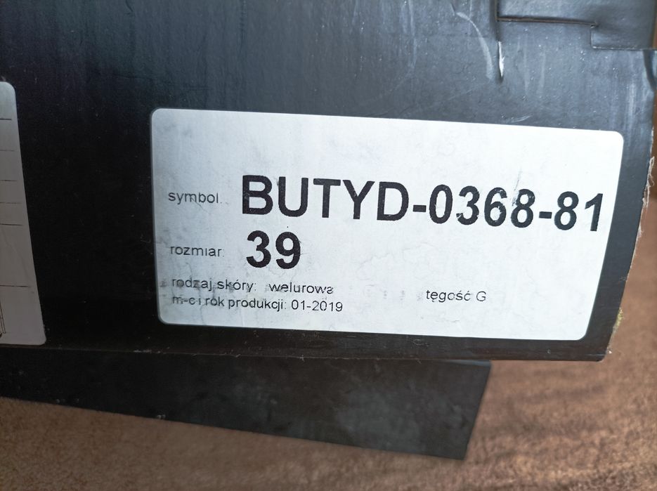 Buty damskie rozmiar 39 ze skóry naturalnej