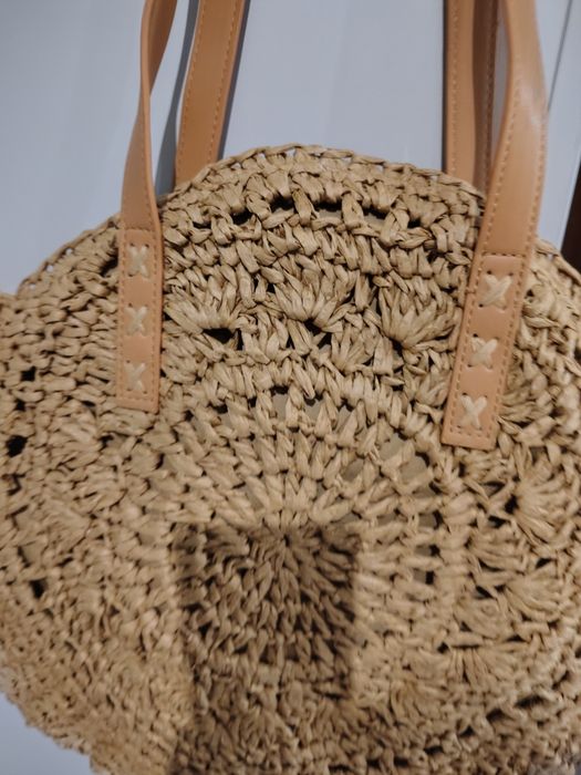 Torebka letnia koszykowa plażowa boho