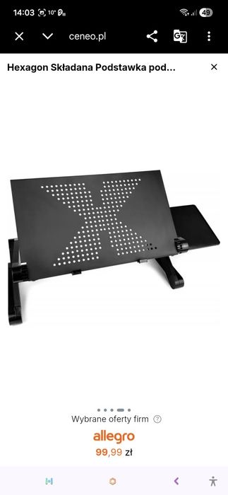 Hexagon Składana Podstawka pod Laptopa