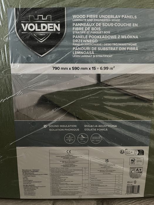 Podkład podłogowy pod panele z włókna drzewnego