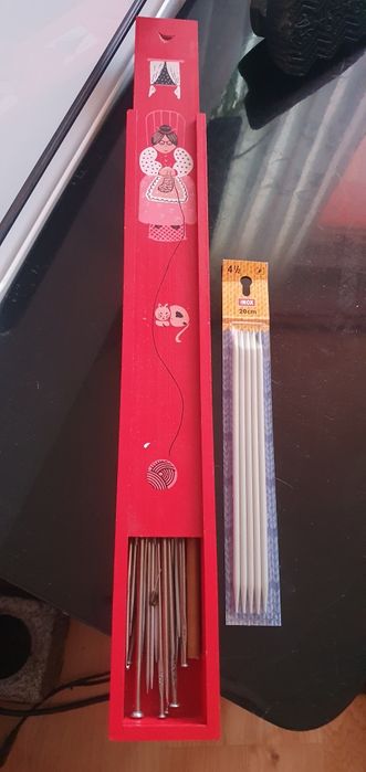 Duży Zestaw drutów Inox (45szt) do dziergania