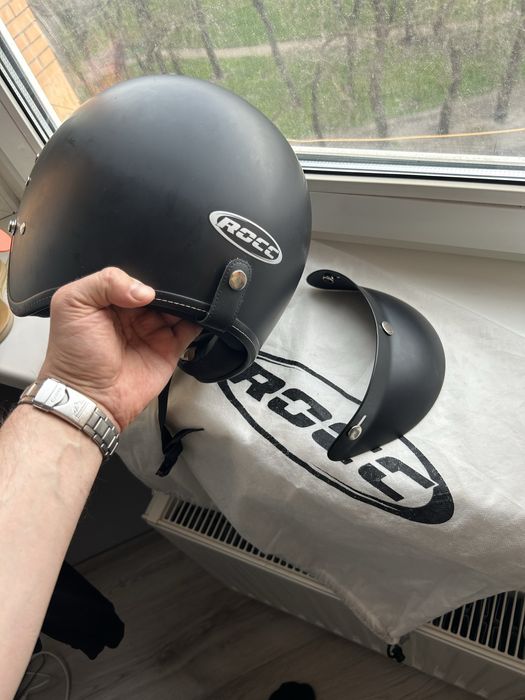 Мотошолом ROCC Classic PRO Jet helmet matt black ХL