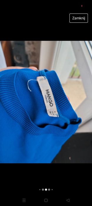 Sweter chabrowy Mango S