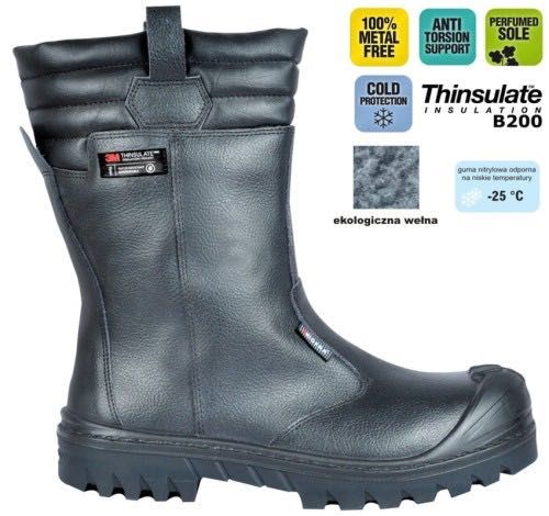 Saperki zimowe z podnoskiem nr 42 , UK 8 - COFRA