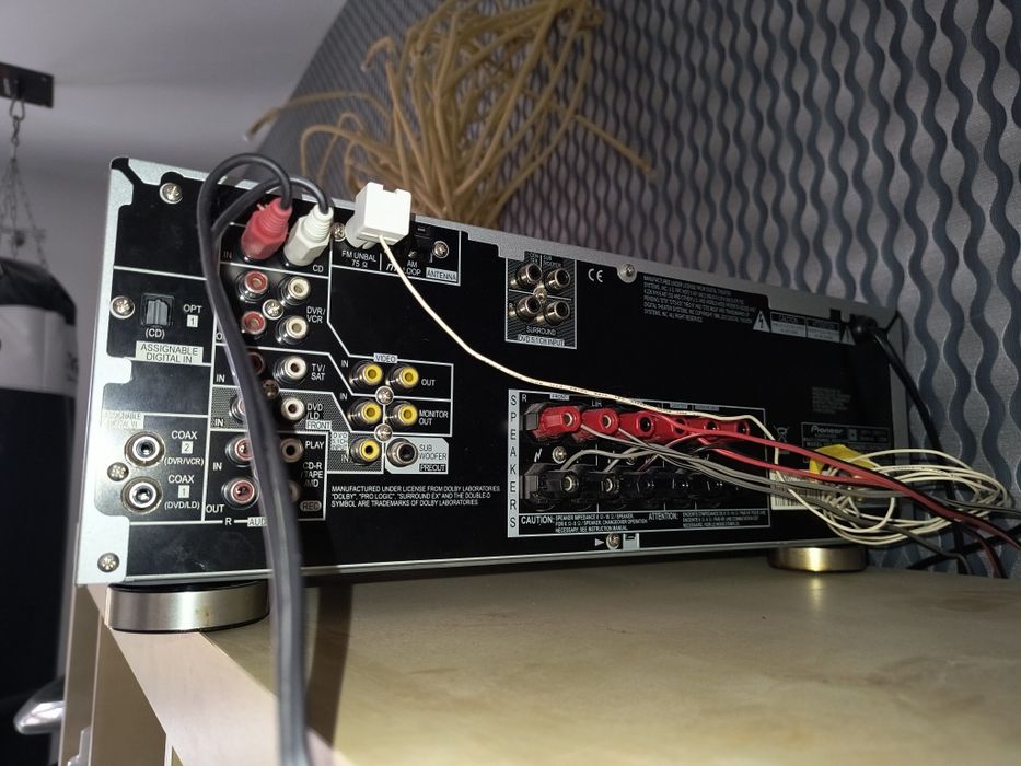 Pioneer VSX-516 + pilot + głośniki Sony SS-RG440