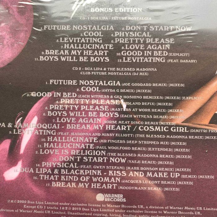 CD Dua Lipa – Future Nostalgia + Club Future Nostalgia Bonus Edition