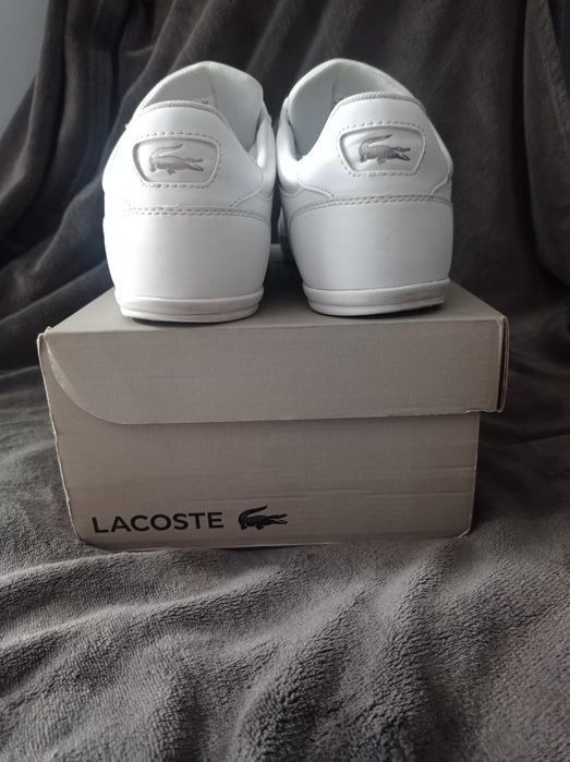 Buty Lacoste Chaymon rozmiar 43 białe skórzane Nowe męskie 27,5 męskie