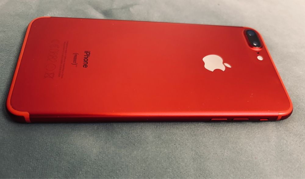Iphone 7 Plus vermelho 128 G bateria a 100%