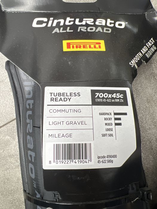 Nowy komplet opon gravel pirelli cinturato all road 45c