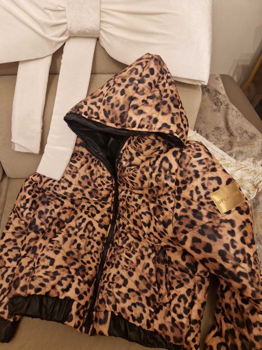 Kurtka letnia z kapturem pantera panterka