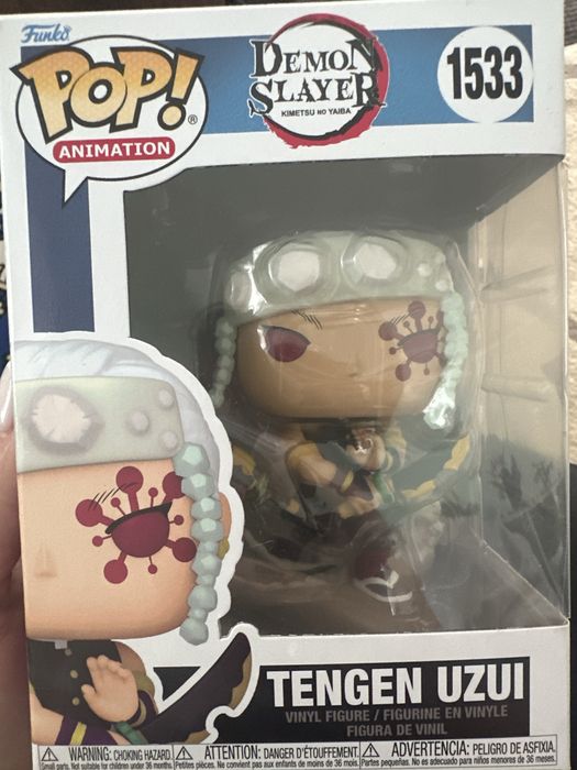 Funko POP! Tengen Uzui #1533 — Demon Slayer  Продам оригінальну колекційну фігурку Funko POP! Tengen Uzui #1533 з аніме Demon Slayer / Kimetsu no Yaib