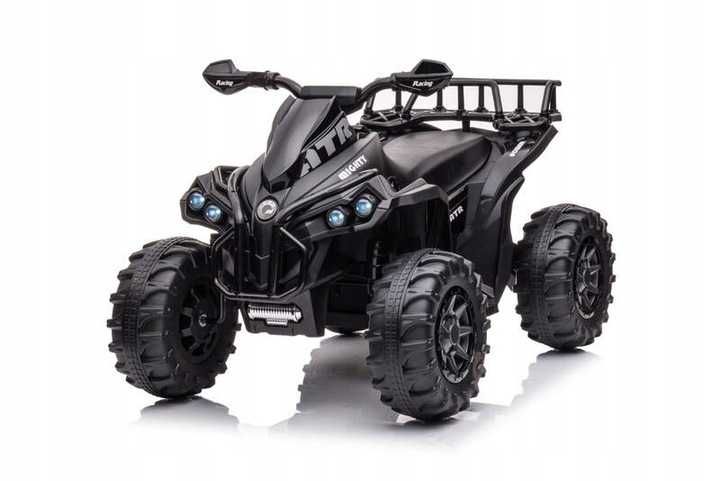 DUŻY QUAD na akumulator dla dzieci MP3 + LED + GUMOWE KOŁA + SKÓRA + PILOT