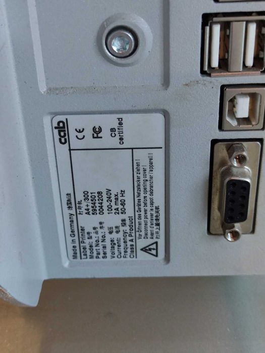 Drukarka etykiet CAB A4+ /300