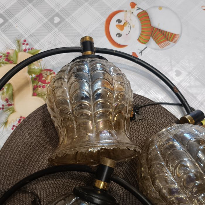 Klosze lampy kinket prl