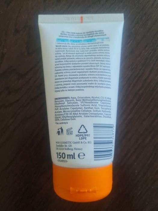 Cien sensitive balsam do opalania spf 50+