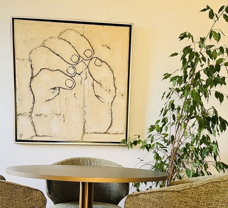 Quadro Mao Contemporaneo