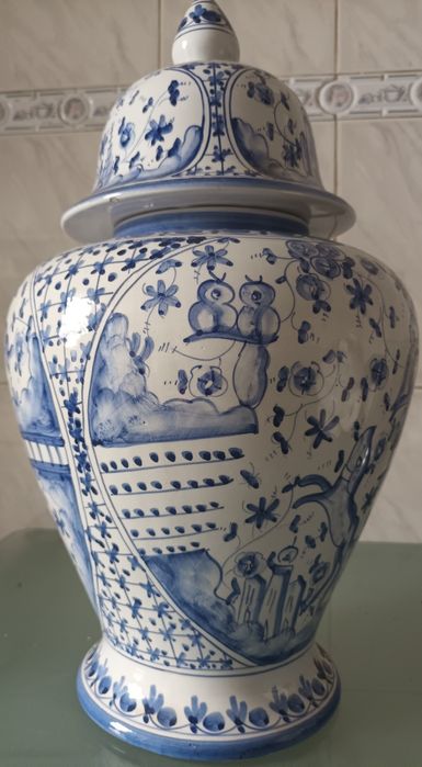 1970s Portuguese Porcelain Pot