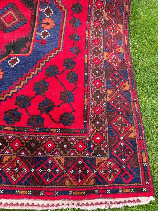 Vintage wełniany dywan chodnik perski Hamadan 300x130 galeria 15 tyś