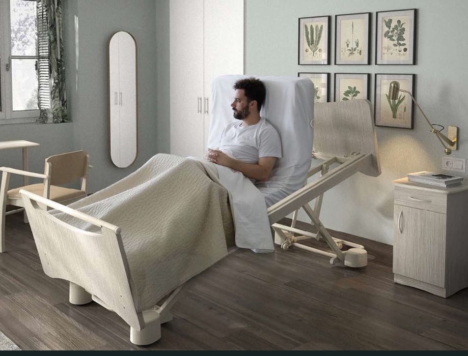 Cama Articulada e Colchão Ortopédico AmparoCare - Aluguer mensal