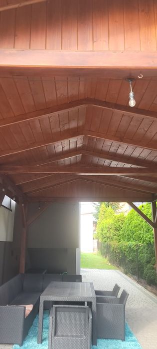 Wiata altana garaż drewniamy