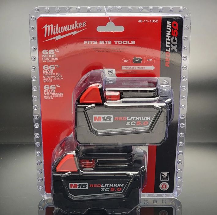 Новий акумулятор батарея Milwaukee 5 Ah 18V 48-11-1850
