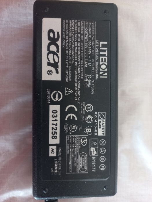 Зарядка для ноутбука acer