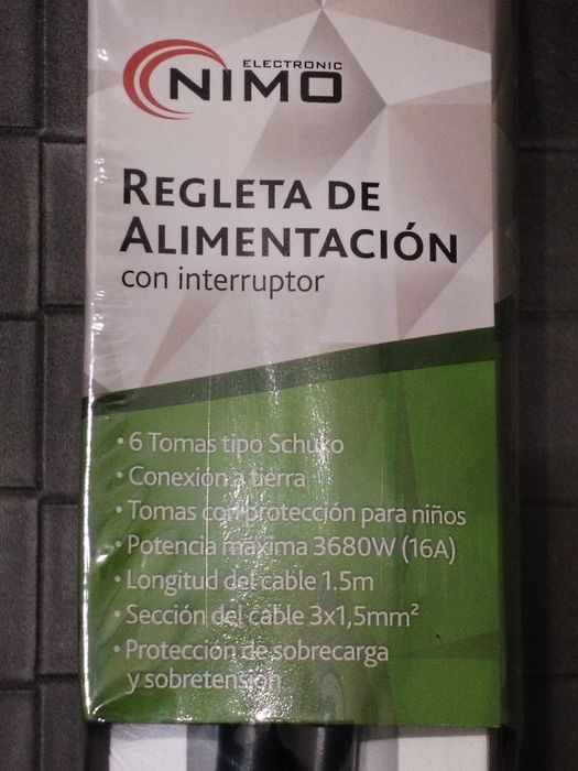 Tomada tripla 6 entr