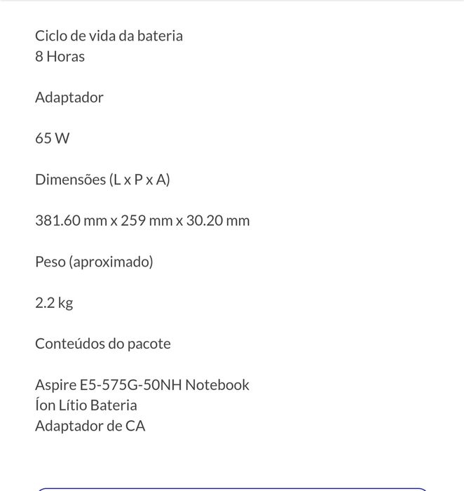 Acer aspire es15 novo