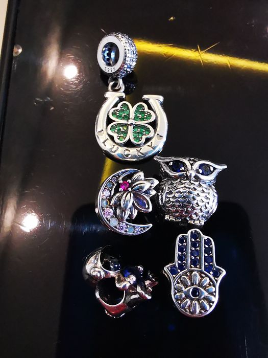 Charmsy,zawieszki do bransoletki, nowe,srebrne s925