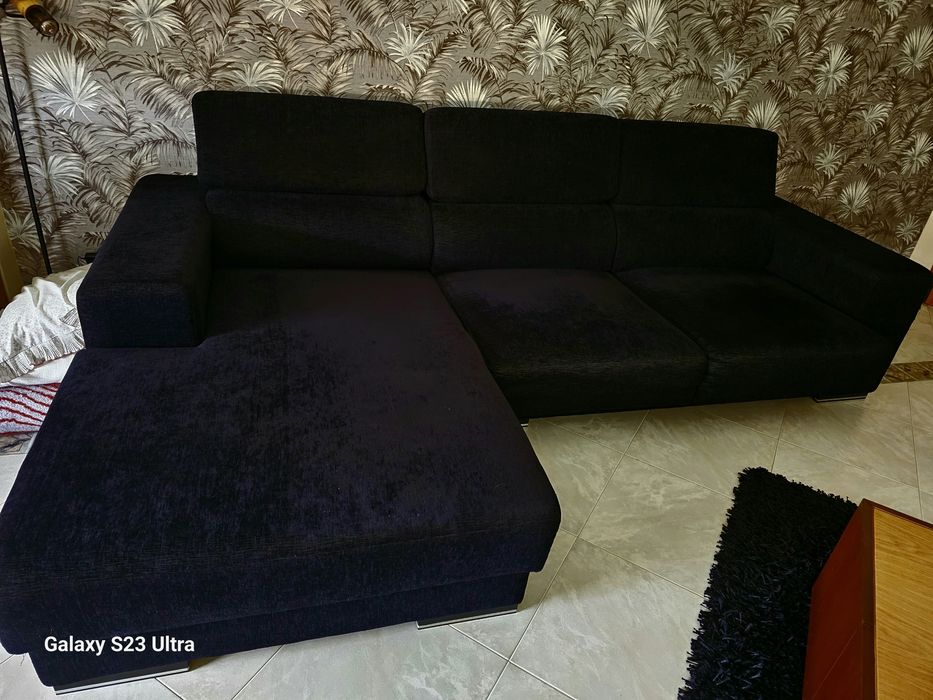 Sofá preto óptimo estado