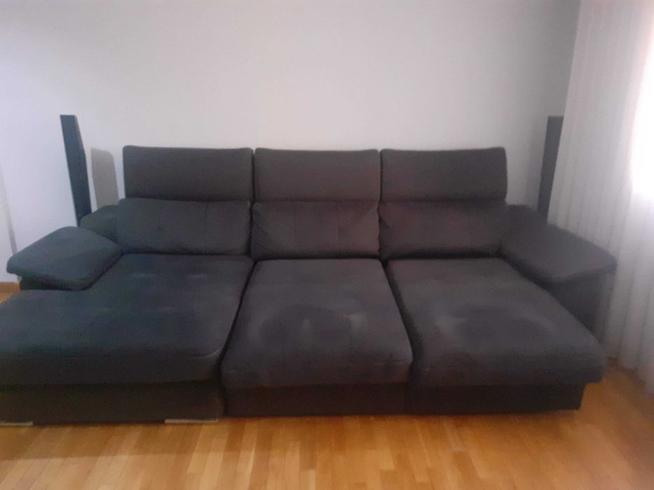 Sofa 3 lugares com chaise longue