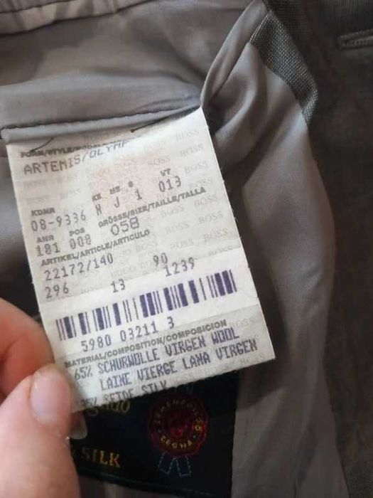 szary żakiet szara marynarka wełna jedwab