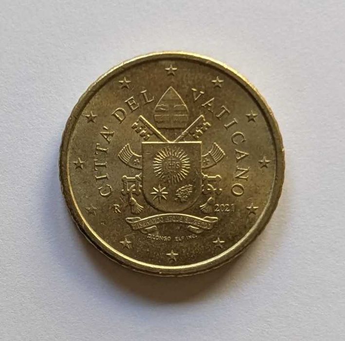 Moeda 50 Cêntimos / 0,50€ - 2021 - Cidade do Vaticano - Euro