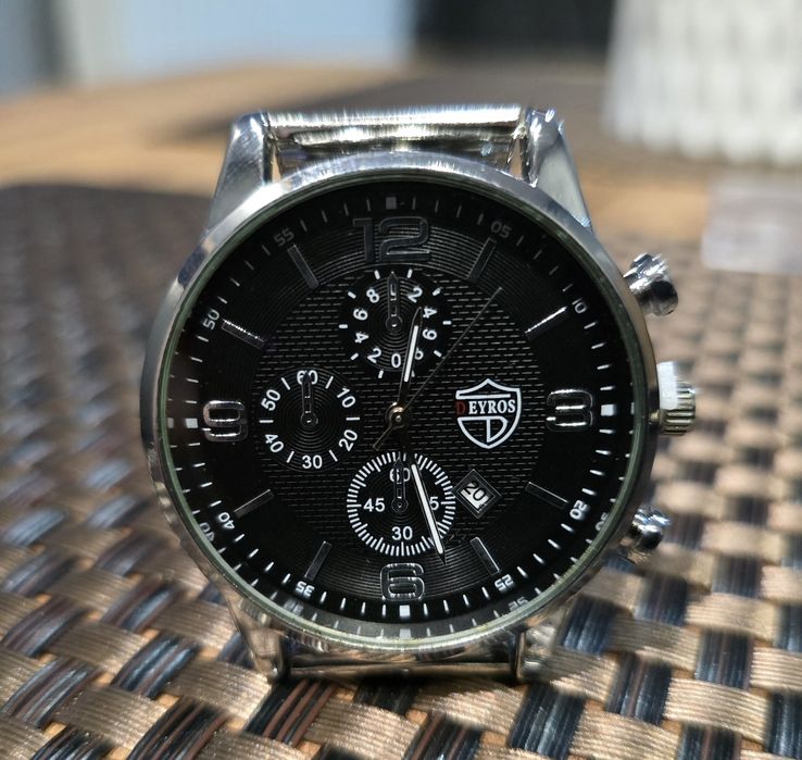 Zegarek Męski Elegancki Silver Deyros