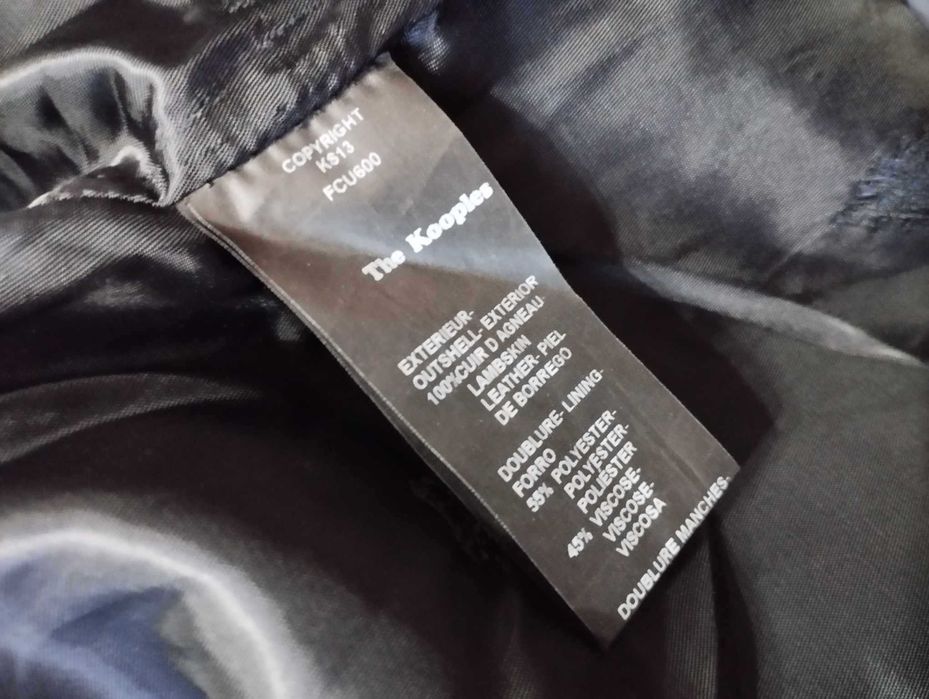 The Kooples biker leather jacket size L kurtka skóra owcza