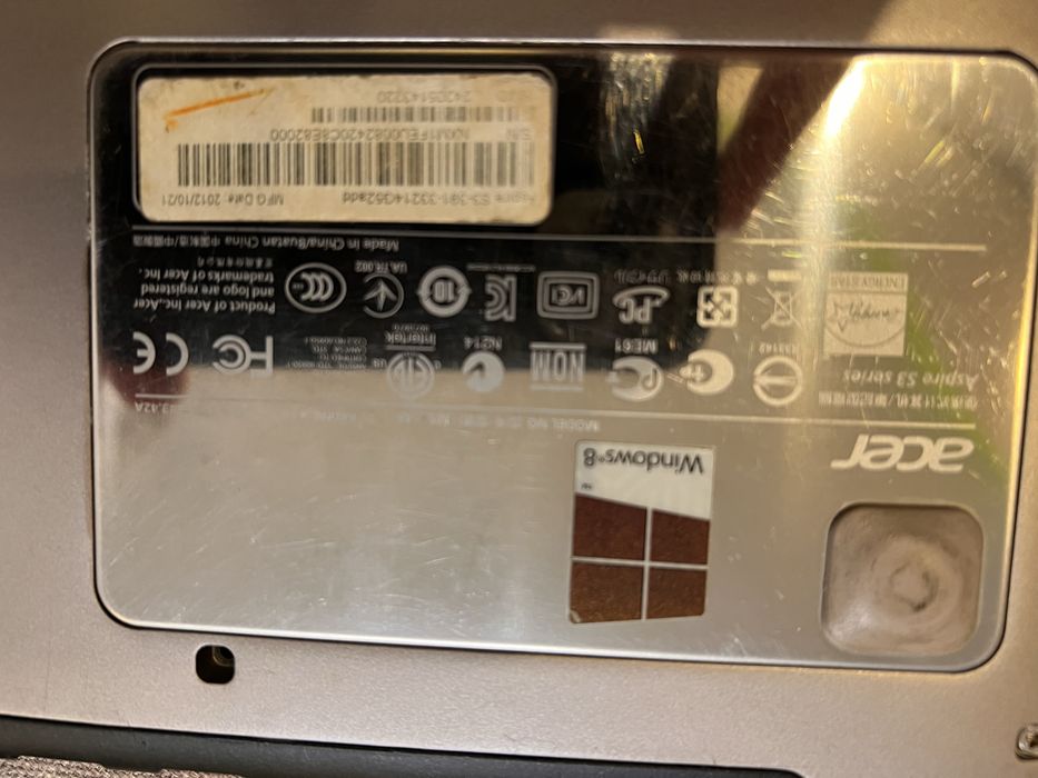 Ноутбук acer aspire s3 2012 рік