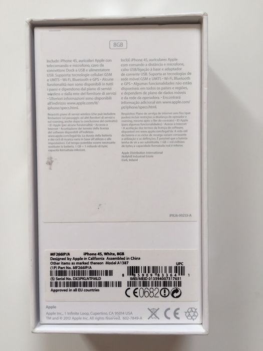 Iphone 4s 8 giga branco